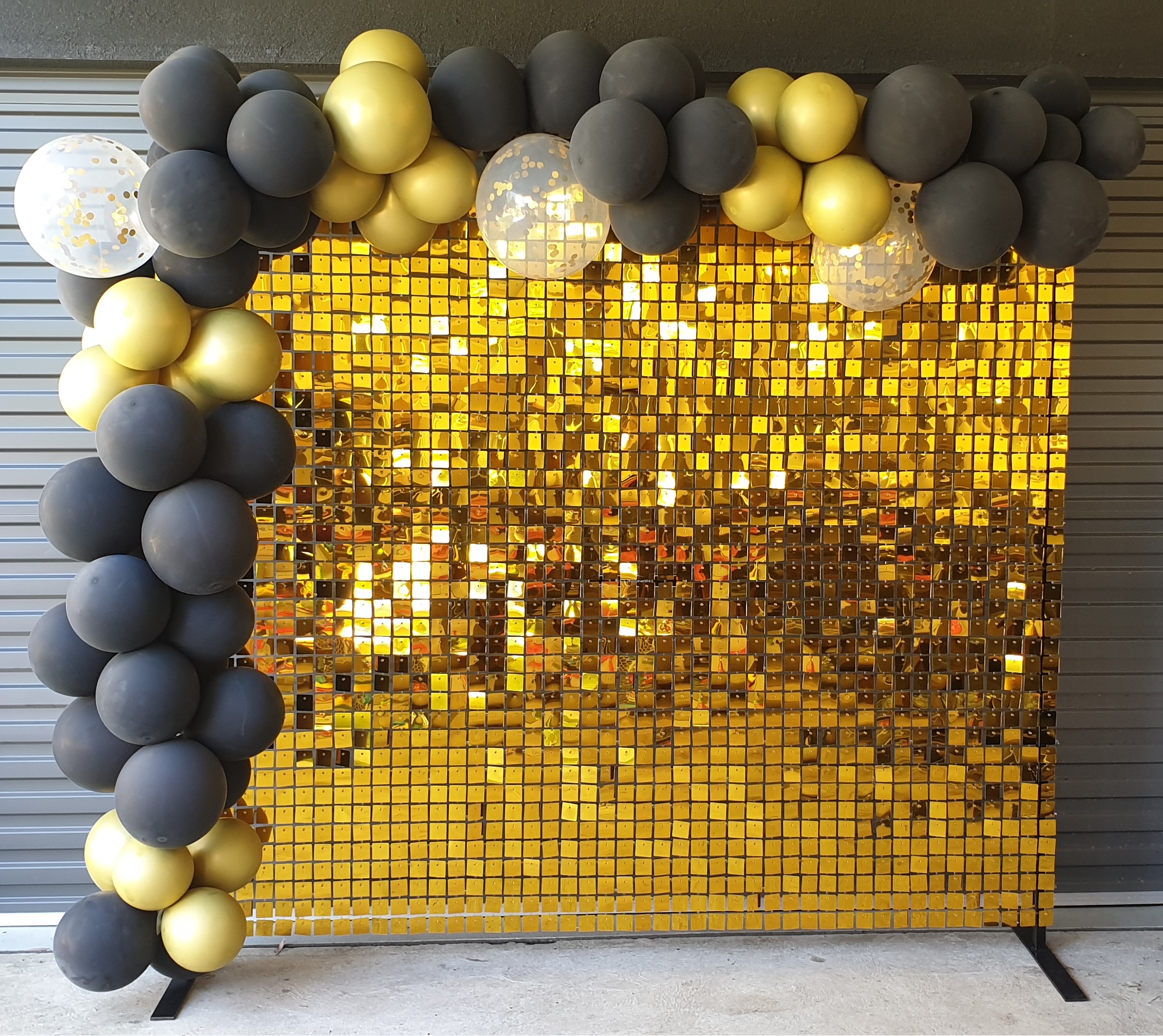 Gold Shimmer Wall Simply Chic Events